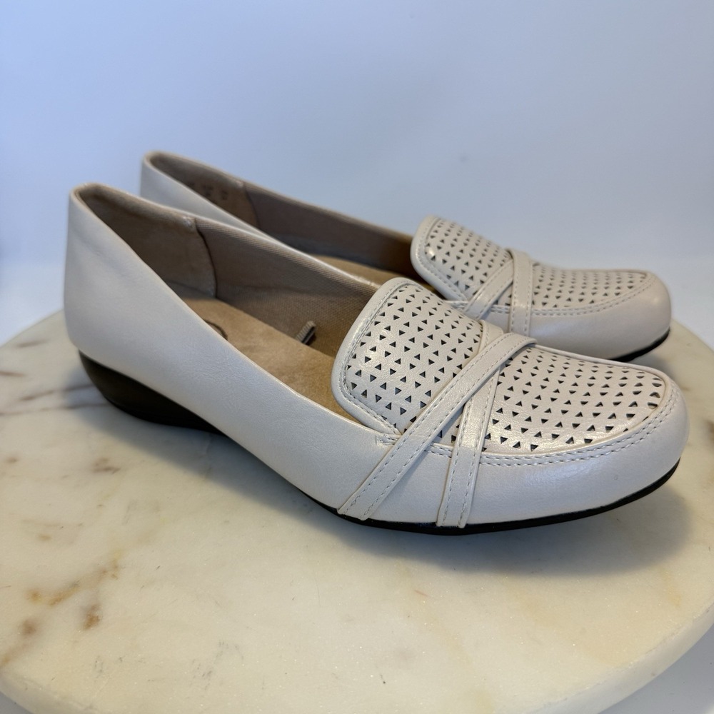 Lifestride CANA Slip On Loafer Almond/Beige Flats Soft Comfort Women's 7.5M